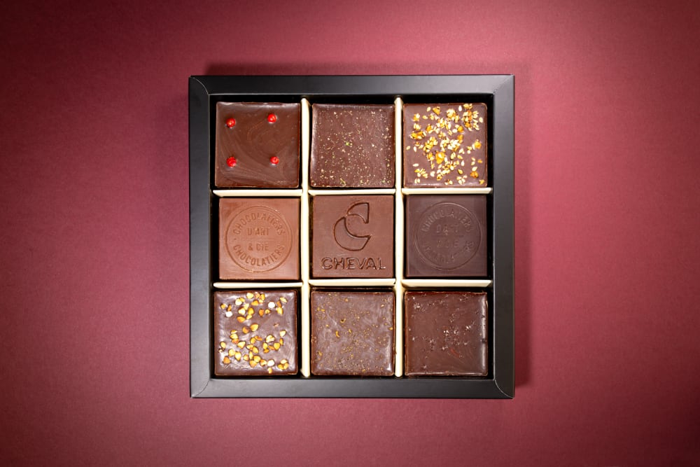 Chocolatiers d’art - coffret chocolats personnalisés